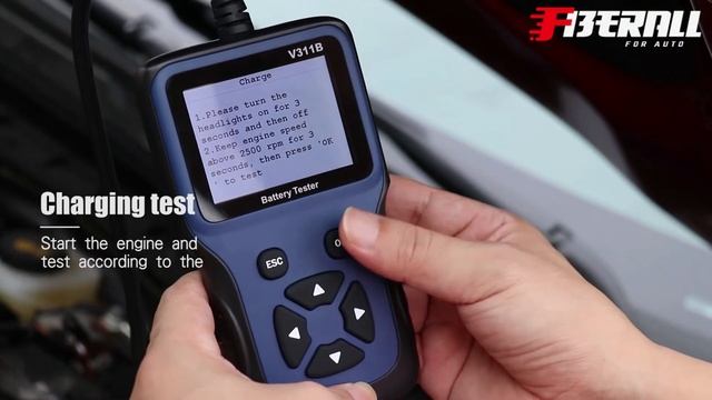 How To Use V311B Car Battery Tester Diagnostic Tool？ смотреть онлайн