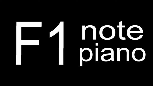 F1 Piano Note смотреть онлайн