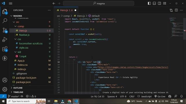Locomotive Scroll with React in Urdu | Hindi смотреть онлайн