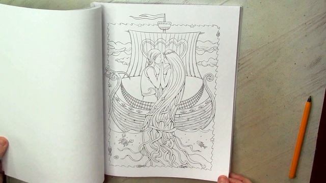 Tales Of Two Mountains. Coloring Book Flip Through #coloringbook #adultcoloring