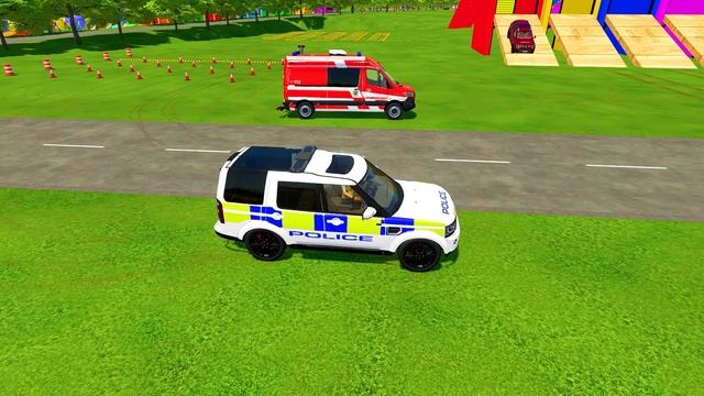 DACIA, VOLSKWAGEN, AUDI POPLICE CARS and MERCEDES, FORD AMBULANCE EMERGENCY TRANSPORT ! FS22 смотреть онлайн