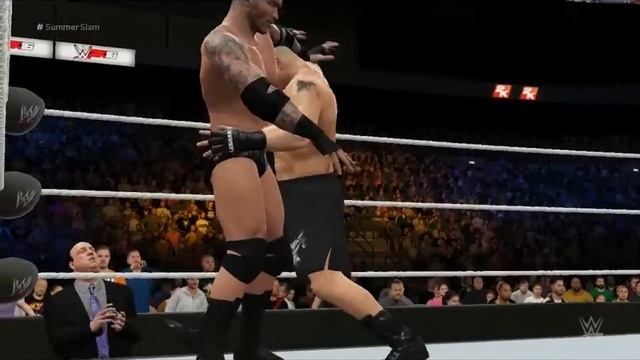 WWE 2K16 Brock Lesnar Vs Randy Orton