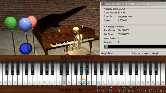 Virtual Piano - the entertainer смотреть онлайн