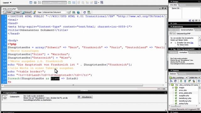 PHP Programmierung 18 foreach assoziatives array смотреть онлайн