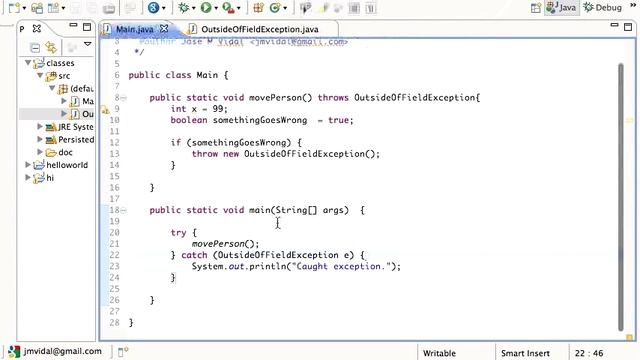 Java Exceptions: Defining regular and runtime Exceptions Tutorial смотреть онлайн