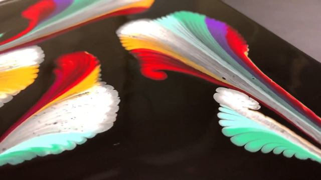 Fluid Art!! HMMM..What if You TILT a CHAIN PULL?! Acrylic Pouring Beginners Techniques Painting! смотреть онлайн