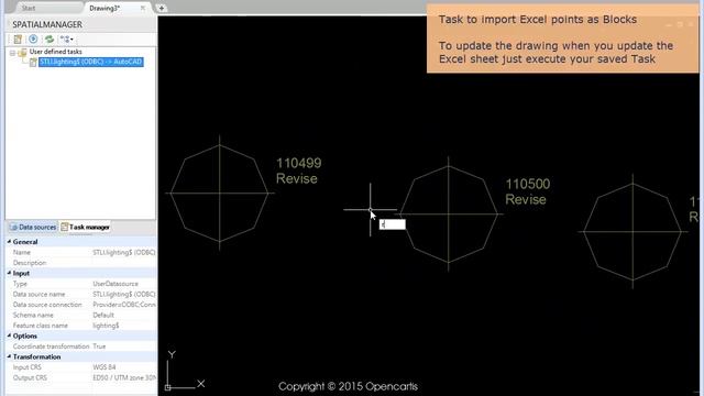 Tasks preview (AutoCAD / BricsCAD) - Spatial Manager™ (SR) смотреть онлайн