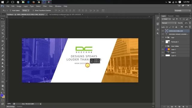 How to Create Facebook Cover Photo Design in Photoshop CS6 | Tutorial смотреть онлайн