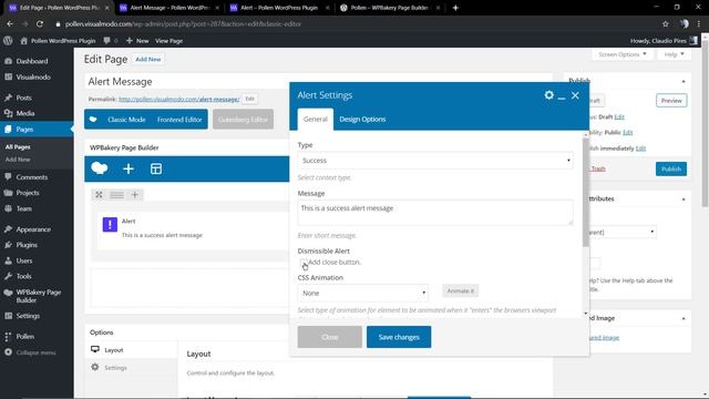 Alert Component Usage Guide - Pollen WordPress Plugin Free WPBakery Page Builder Addons смотреть онлайн