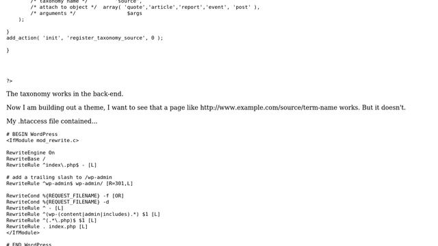 Wordpress: Taxonomy term page going to 404 смотреть онлайн