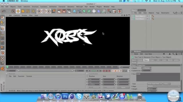 How to Make Glowing Graffiti Text in Cinema 4d | Acid Xobe смотреть онлайн