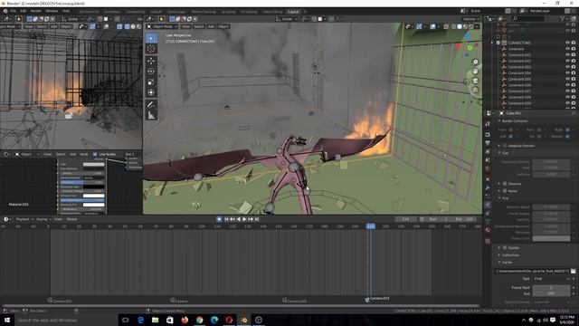 how to make a dragon breathing fire in blender смотреть онлайн