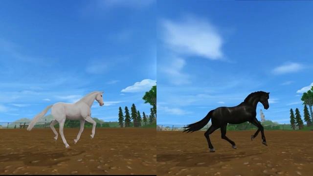 Сравнение английской чистокровной 2 и 3 поколения в Star Stable Online | новая и старая смотреть онлайн