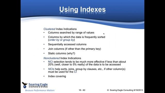 2016 06 23 12 00 Indexing for Performance смотреть онлайн