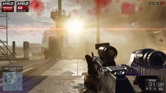 Battlefield 4 API MANTLE - AMD APU A8-7600 [GAMEPLAY] смотреть онлайн