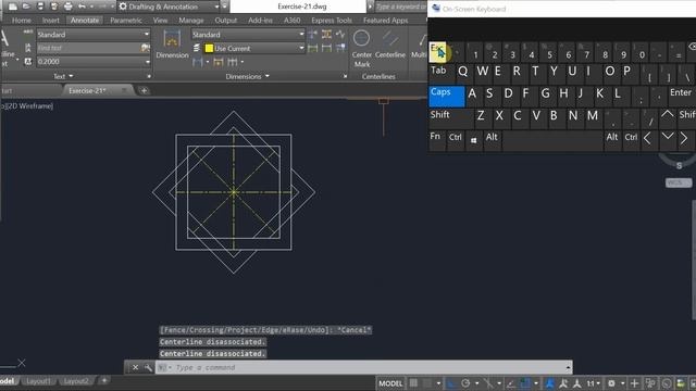 AutoCAD 2D Practice Drawing | AutoCAD Drafting | AutoCAD Tutorial | Exercise-21 смотреть онлайн