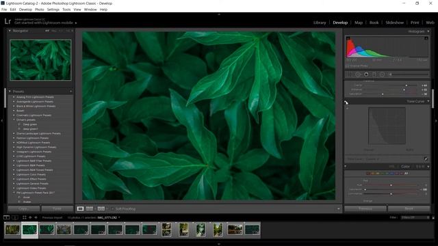 Обработка фото в стиле Deep Green / Глубокий зелёный смотреть онлайн
