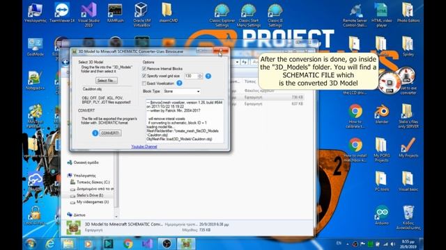 How to convert a 3D Model into a schematic file and import it into a world EASY[Minecraft] смотреть онлайн