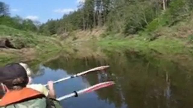Водный поход: река Абава (май 2008). Abavas upe (river Abava). смотреть онлайн