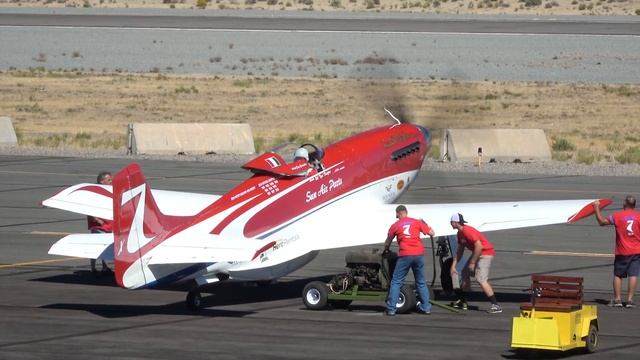 Unlimited Air Racer 'Strega', test flight and qualification. Reno 2017 смотреть онлайн