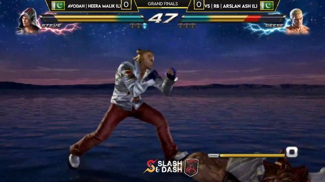 [Grand Finals] Avodah Heera Malik (Steve) vs vSlash Arslan Ash (Geese) - SLASH N DASH 1.4 Tekken 7