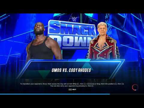 WWE2K23 Omos Vs Cody Rhodes