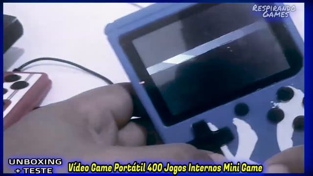 Mini Vídeo Game Box Retro 400 Jogos Sup Liga Tv Lançamento - UNBOXING + TESTE смотреть онлайн