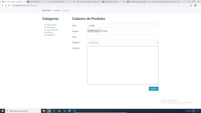 #10 - Criando aplicações com PHP - Mini OLX 4 - Upload de Imagens смотреть онлайн