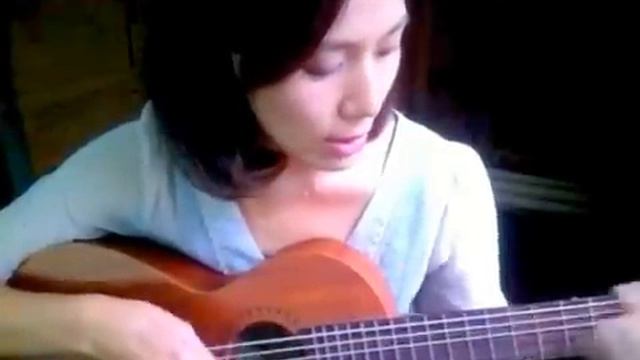 小沢健二 指さえも いいともバージョン　アリア ASA-18C  ミニクラシックギター