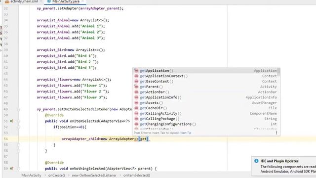 Spinner in android | Create Dependent Spinner android studio part2 | Nested Spinner смотреть онлайн