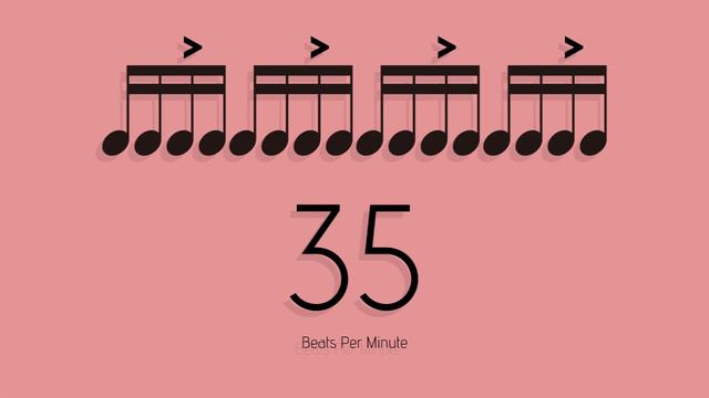 BPM = 35　メトロノーム - metronome - 16分 アクセント1-3 смотреть онлайн