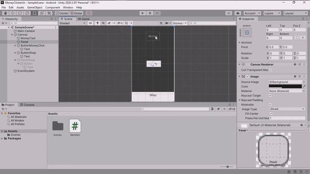 Как создать кликер для Android, за 15 минут, на Unity смотреть онлайн