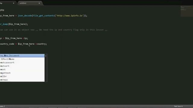PHP lesson 12 - How to get the ip address and country flag of a web visitor смотреть онлайн