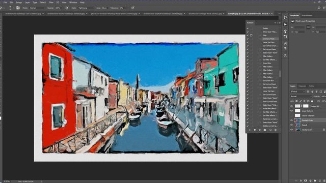 Realistic Watercolor Painting | Photoshop Action | Video Tutorial | by mDxign смотреть онлайн