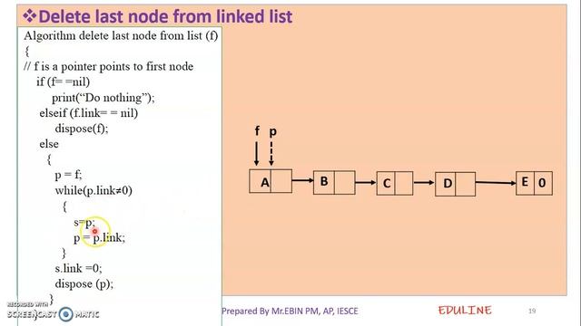 DS - MODULE 3 - TOPIC 6 - DELETING FIRST & LAST NODE FROM LINKED LIST смотреть онлайн