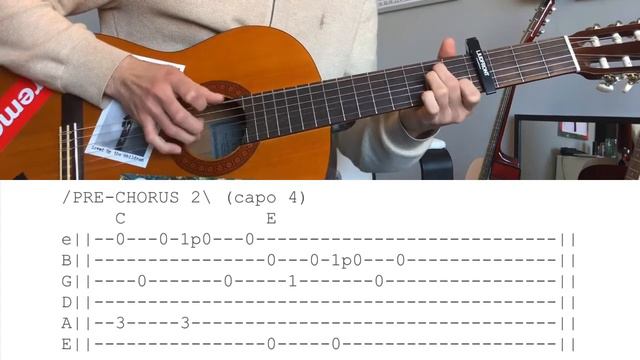 Justin Bieber - Off My Face - Guitar TAB (by ear) смотреть онлайн