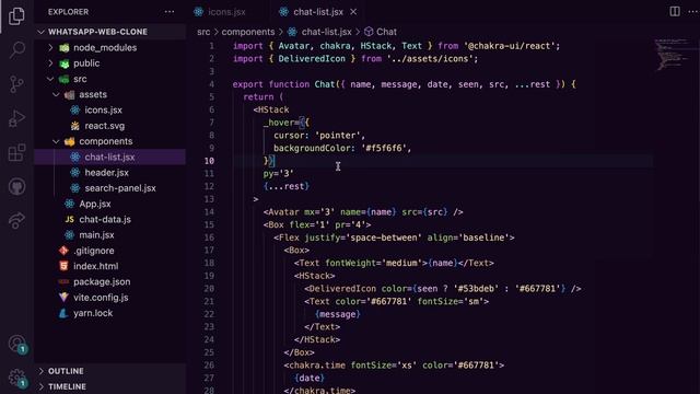 Whatsapp Web clone with Chakra UI смотреть онлайн
