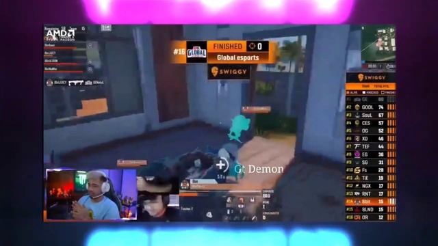 Scout react on 8bit vs global esports| 8bit on fire | Nodwin series final day | scout watch party смотреть онлайн