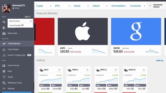 Using the Virtual Practice Account on Etoro смотреть онлайн