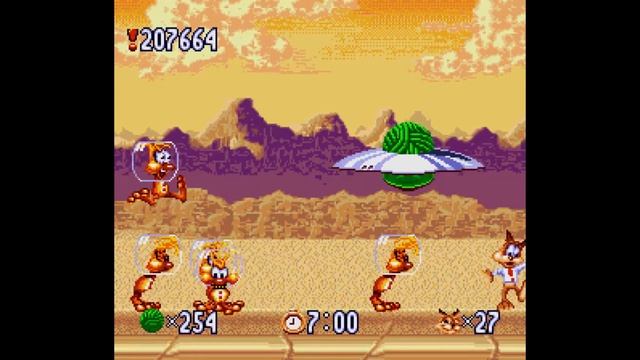 Bubsy In: Claws Encounters Of The Furred Kind (?SNES) - ✨HD Longplay | No Commentary