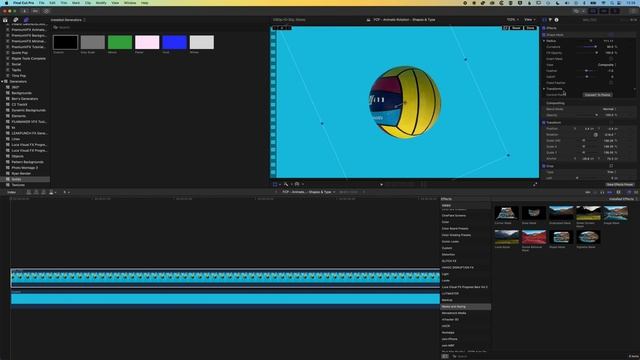 Animate Rotation of an Image in Final Cut Pro смотреть онлайн