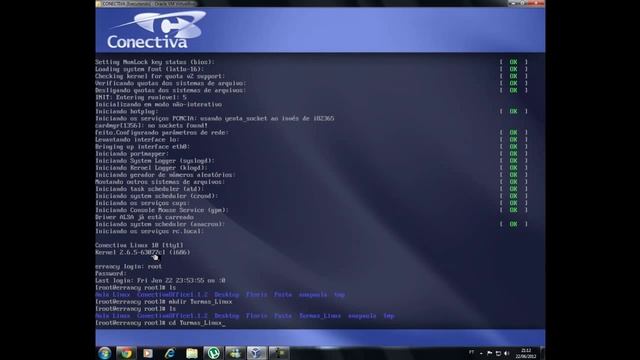Aula Linux Conectiva - modo texto .mp4 смотреть онлайн