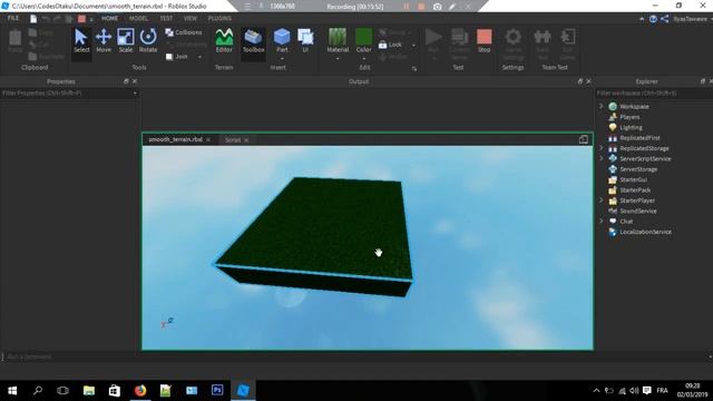 How to make a smooth terrain like minecraft in roblox studio смотреть онлайн