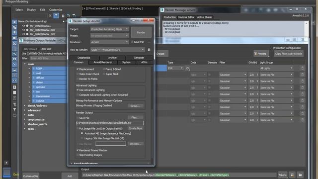 [MAXtoA] Setting the render output with the AOV Manager смотреть онлайн