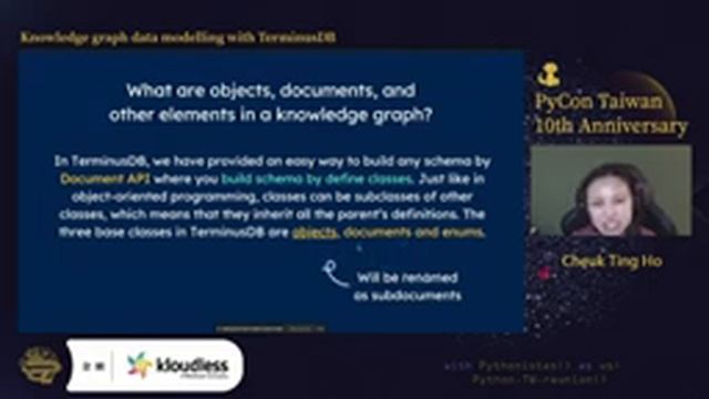 Knowledge graph data modelling with TerminusDB｜Cheuk Ting Ho｜專業課程 Tutorials｜PyCon TW 2021 смотреть онлайн