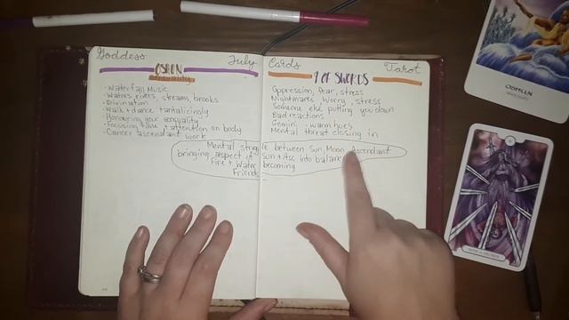 Setting Up Pages in my Witch Book - July 2020 Oracle and Tarot Spreads смотреть онлайн