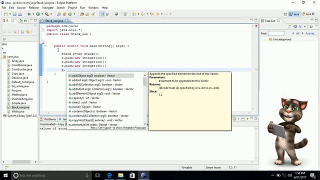 JAVA : Stack Data Structure смотреть онлайн