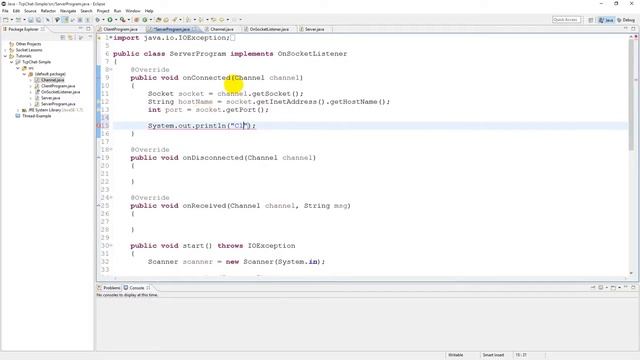 JAVA NETWORK : TCP Chat (Stream Socket) [Part 10 : Socket Listener] смотреть онлайн
