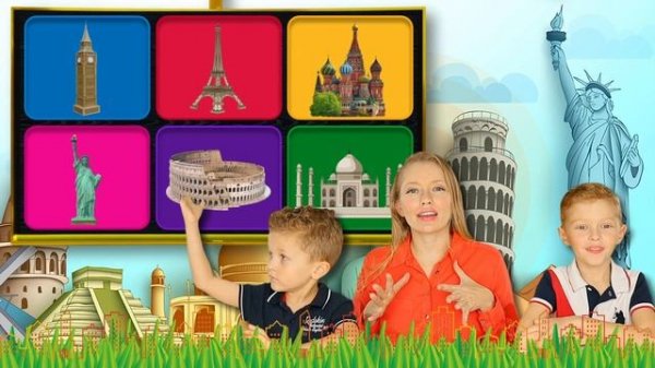 Where is this Landmark - Famous landmarks around the world in English. Wonders Of The World for Kid