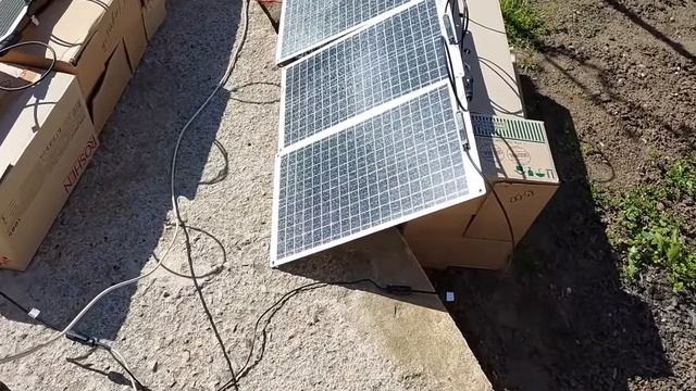 Зарядка литиевого АКБ 60V при помощи гибких 30Вт панелей смотреть онлайн